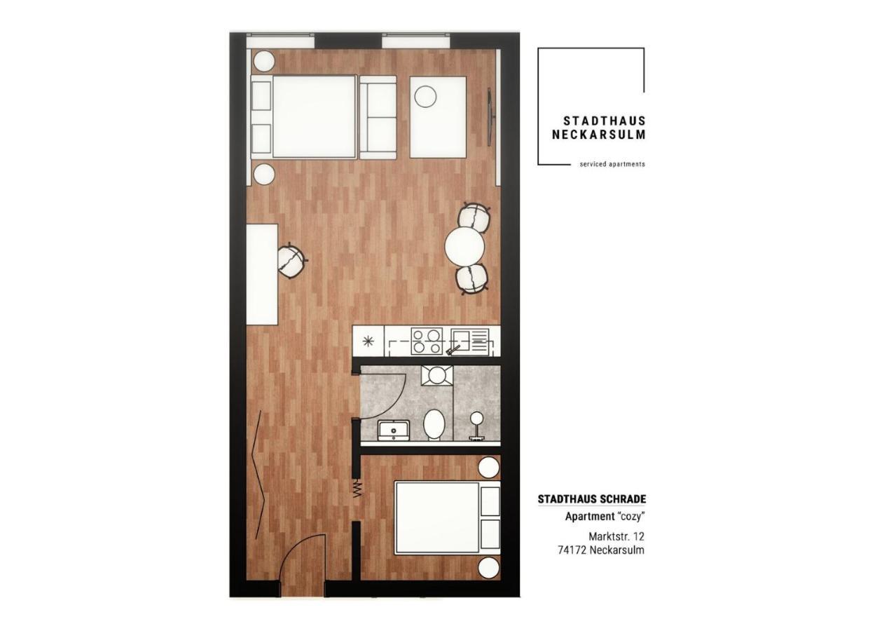 Stadthaus Neckarsulm Serviced Apartments - Stadthaus Schrade 外观 照片